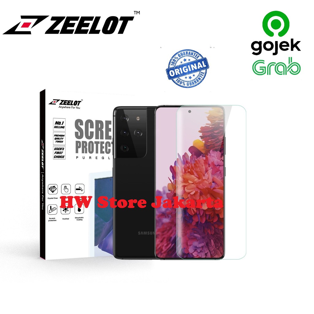 TEMPERED GLASS ZEELOT SAMSUNG S21 ULTRA / S21 PLUS / S21 PUREGLASS