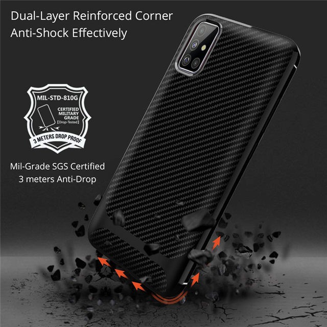 REALME 6 / REALME 6 PRO / REALME NARZO SOFT CASE RUGGED CARBON ARMOR COVER