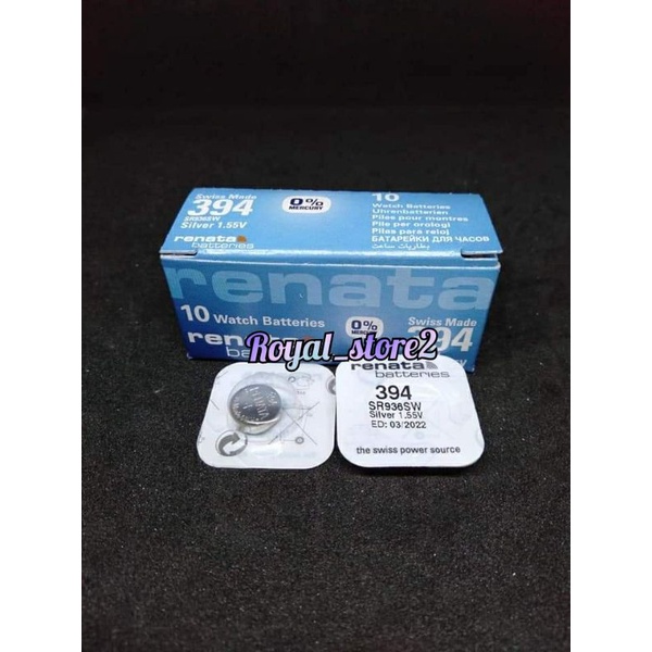 Baterai Jam Renata 936, Baterai Jam Tangan 394/SR936SW Renata Original