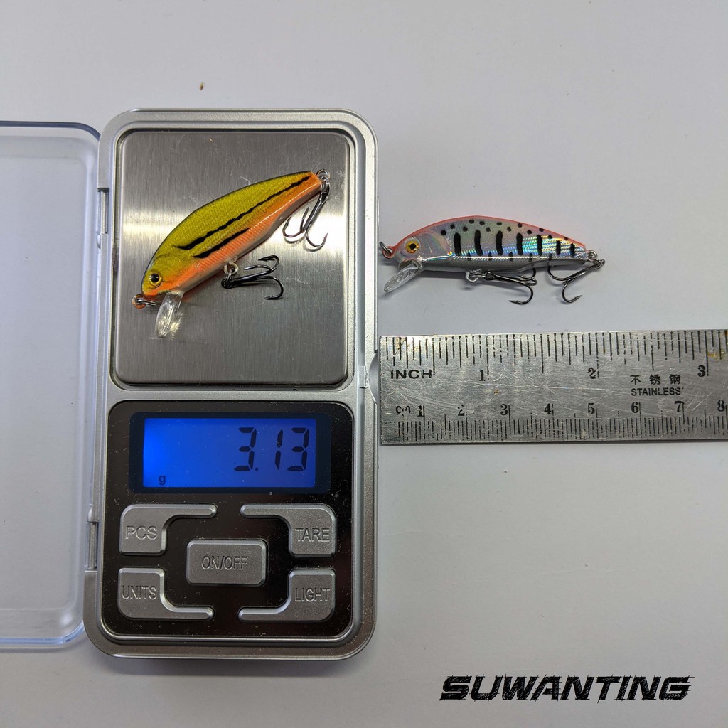 Umpan Lure Minnow 44mm Wobbler Sinking Good Action