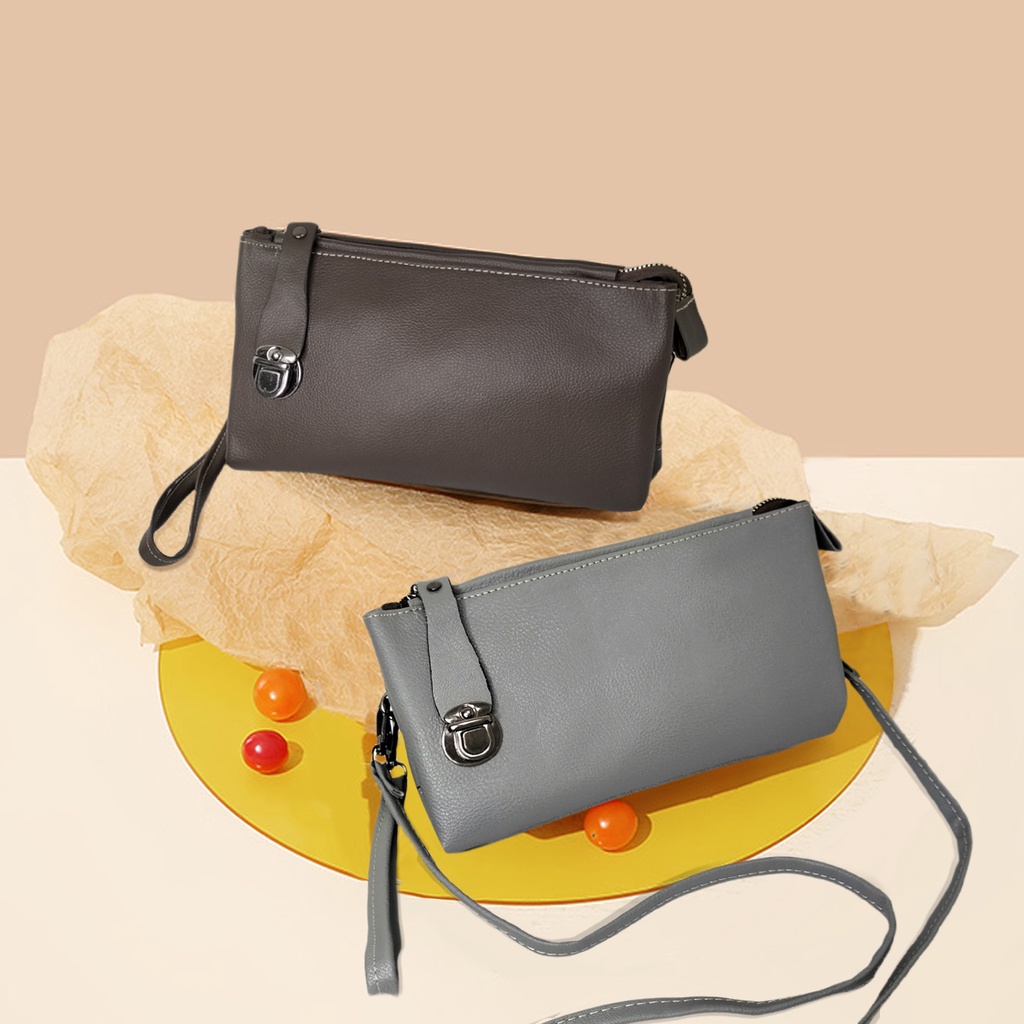 Dompet panjang wanita pouch multifungsi bisa digunakan sebagai pouch / clutch muat barang banyak