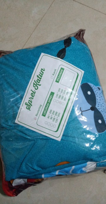 Sprei Resleting L Springbed / Busa Inoac Uk 180x200x25 Katun Disperse Sarung Kasur
