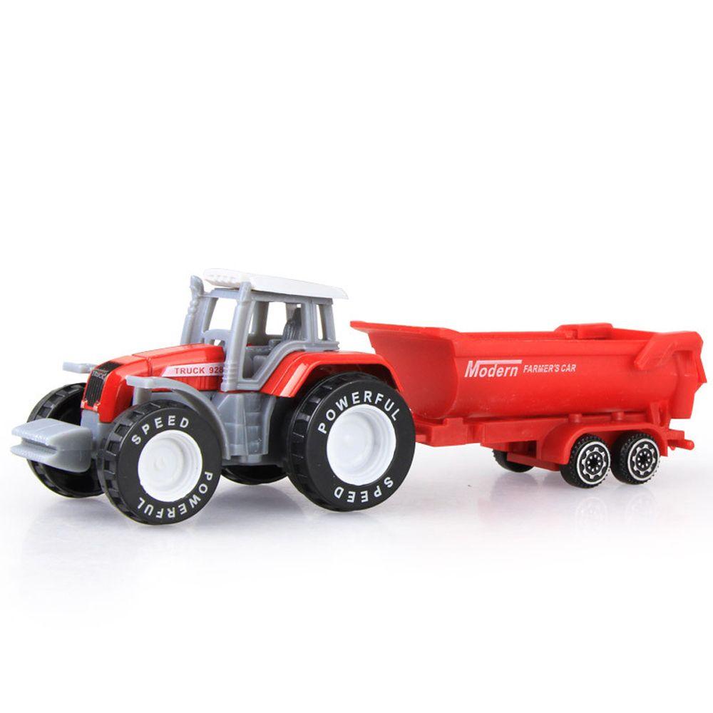 Needway Model Mobil Teknik Mini ABS Plastik Mainan Edukasi Model Bulldozer Alloy Traktor Kendaraan Petani