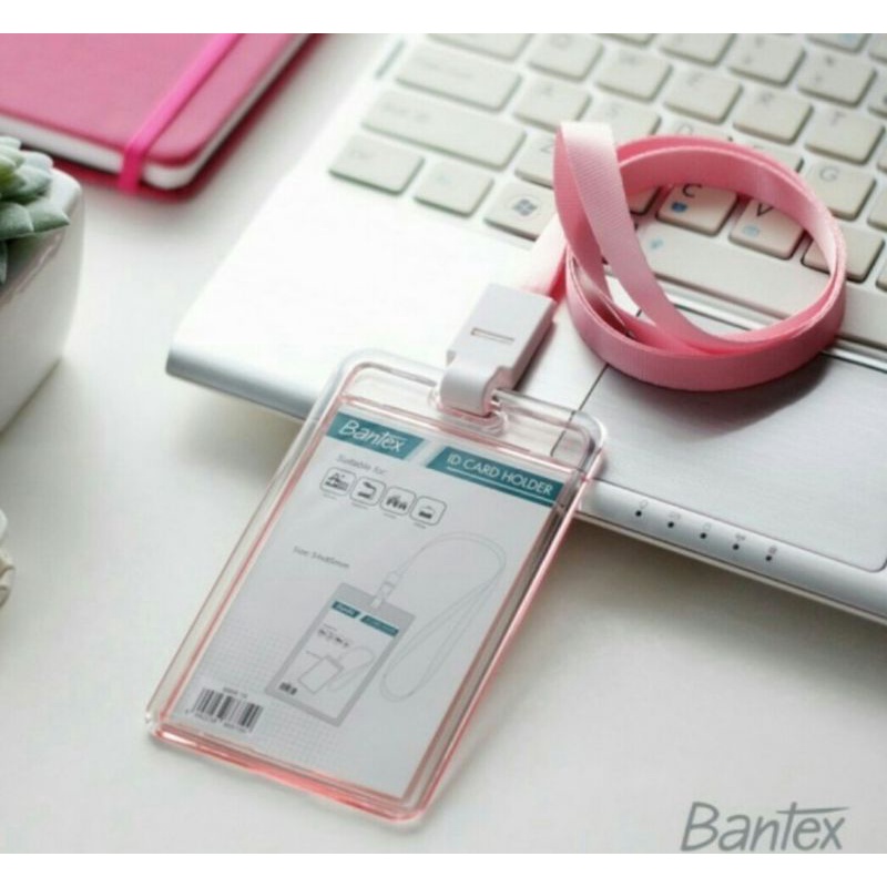 

BANTEX ID CARD HOLDER LANYARD POTRAIT - PINK