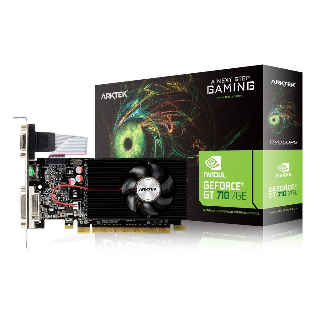 VGA ARKTEK NVIDIA GT710 2GB DDR3 64-bit HDMI/DVI/VGA