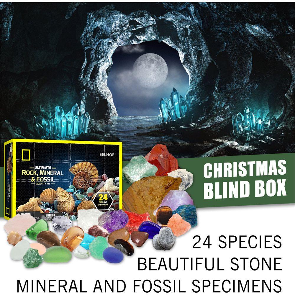 Solighter Mineral|Stone Kit Novel Rock Countdown Kalender Adven