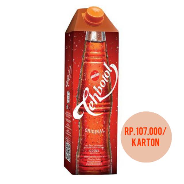 

TEH BOTOL SOSRO KOTAK 1 LITER, 1 KARTON ISI 12 PCS