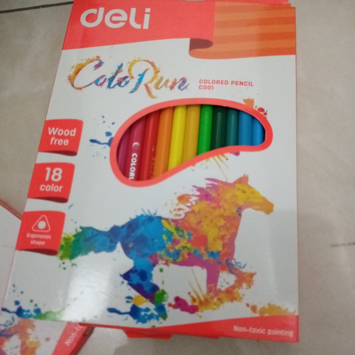 

Pensil warna DELI Colorun 18warna- mgb