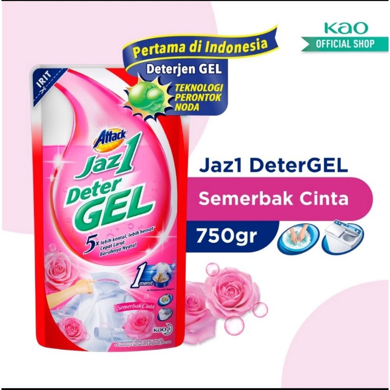 Attack Jaz1 Deterjen Gel Jaz1 Attack 750 gram