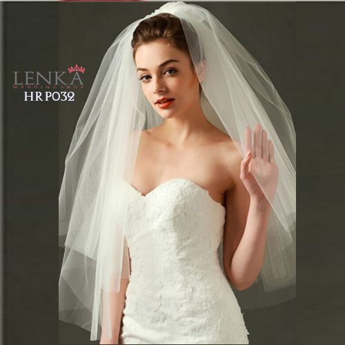 [SIAP KIRIM] AKSESORIS PERNIKAHAN PENGANTIN WEDDING SLAYER VEIL 2 LAYER HRP032