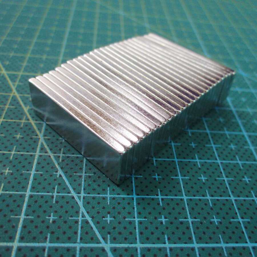 Super Strong Large Ndfeb Magnetic Neodymium N50 30x10x2 mm ISI 5Pcs