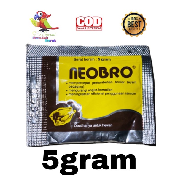 OBAT NEOBRO VITAMIN AYAM 5gr vitamin pertumbuhan ayam