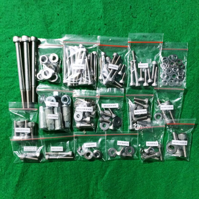 Baut Set Mesin Rx King Stainless