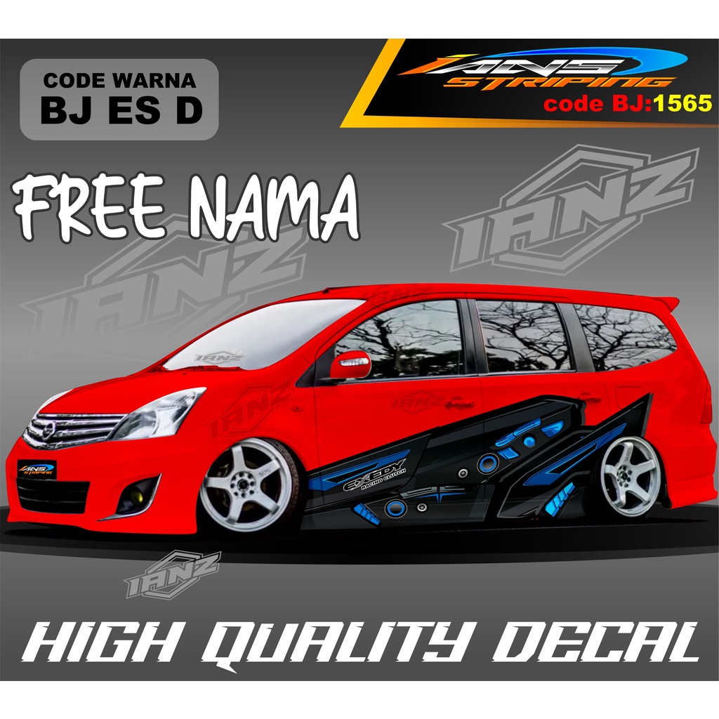 STIKER MOBIL GRAND LIVINA NEW DESAIN / STIKER MOBIL ALPHARD / STIKER MOBIL AVANZA / DECAL STIKER MOBIL XENIA / STIKER MOBIL