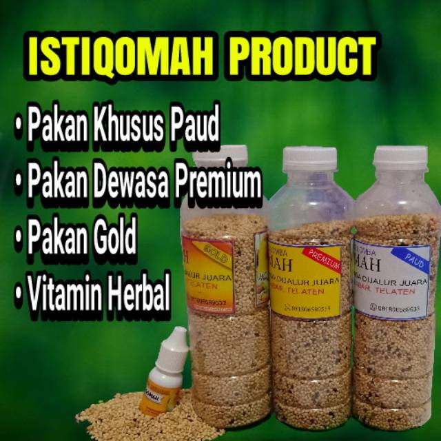 Pakan burung lovebird Dewasa premium