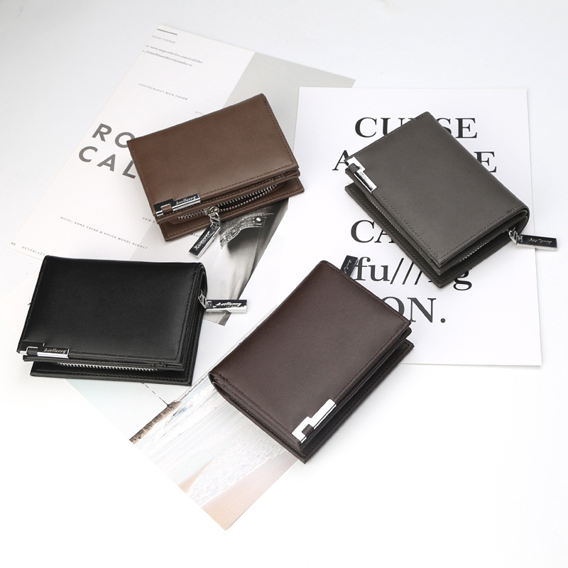 BAELLERRY 1102 Dompet Lipat Pria Kulit Bifold Wallet WK-SBY