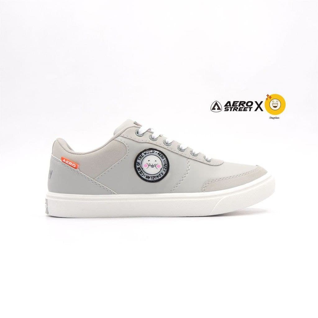 Aerostreet x Dagelan Abu 37 - Sepatu Sneakers Sport Pria Wanita Aero