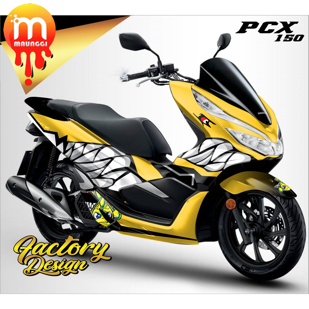 Striping pcx 150 full body Decal pcx 150 full motif Stiker decal pcx full body sudah di lapisi anti 
