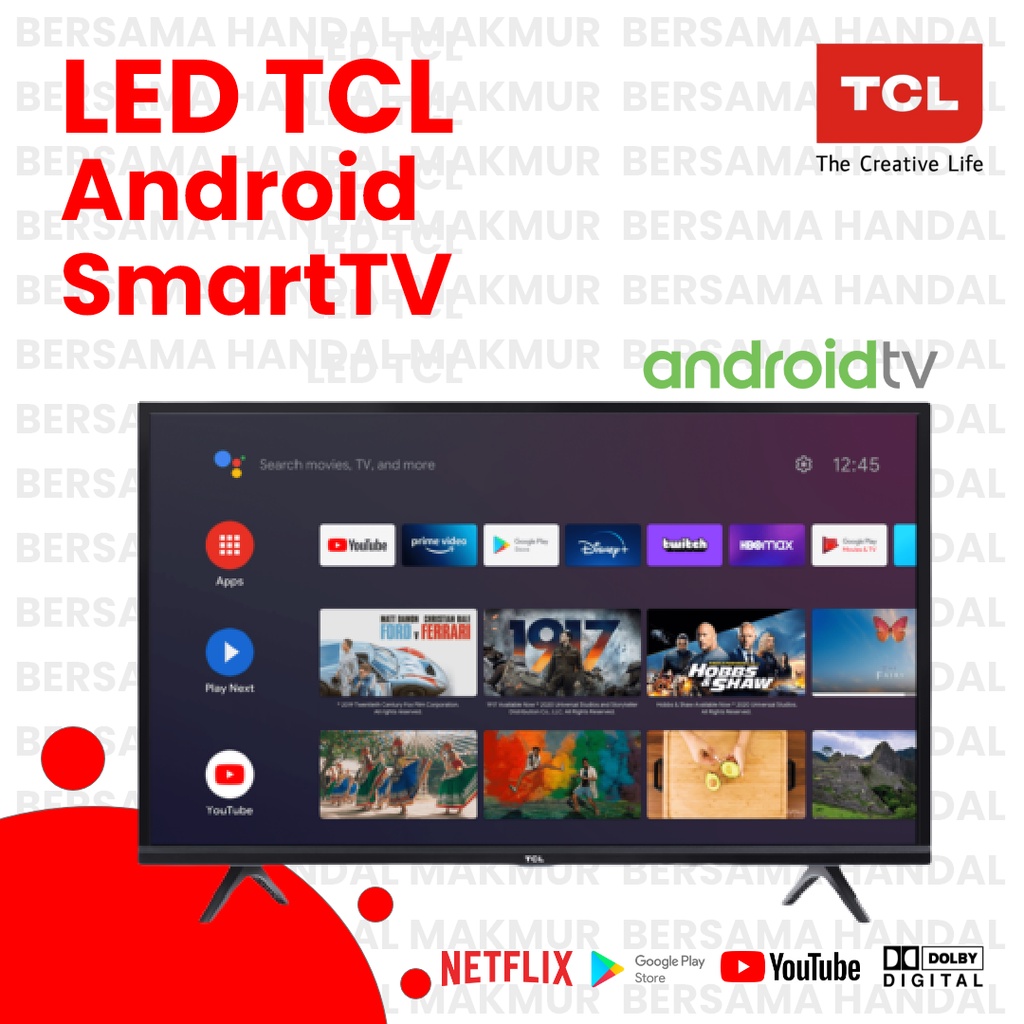 LED TCL 32 Inch 32A3 Android Smart TV TV Android 32inci TCL SMART TV Android TV 32inci