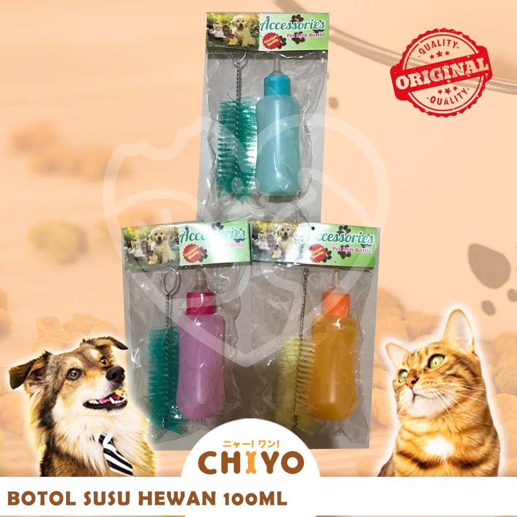 BOTOL SUSU HEWAN 100ML - Botol Susu/Minum Hewan