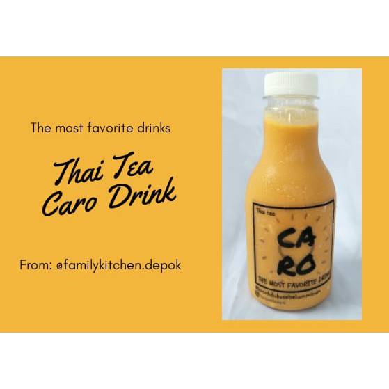 

CARO DRINK THAI TEA minuman nikmat aneka rasa 250 ml TERMURAH