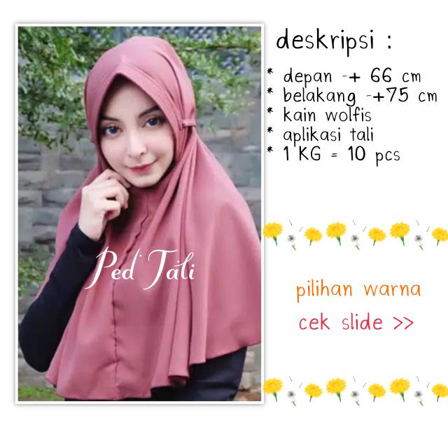 [COD]( 1 kg = 10 pcs ) khimar jilbab pet tali antem hijab