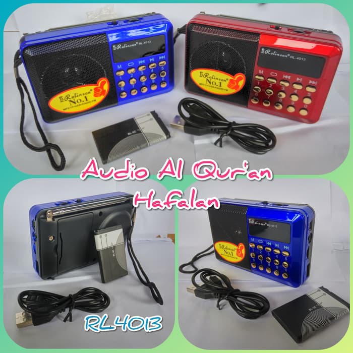 Mp3 Player - Media Player - Music Player Speaker Audio Al Quran Fleco F 180 / F 184 / F 186 Murottal