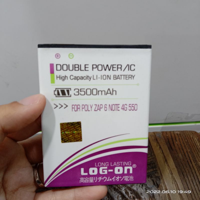 BATRE LOG-ON POLYTRON ZAP 6 NOTE 4G 550