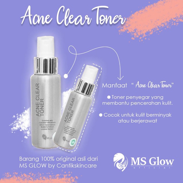 MS GLOW TONER ACNE Shopee Indonesia