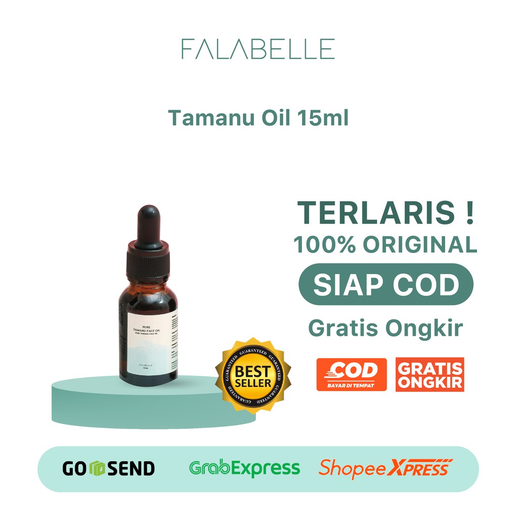 Falabelle Bundling duo bebas Jerawat 2 ( Falabelle Tamanu Oil 15 ml &amp; Falabelle Miracle Serum 15 ml)