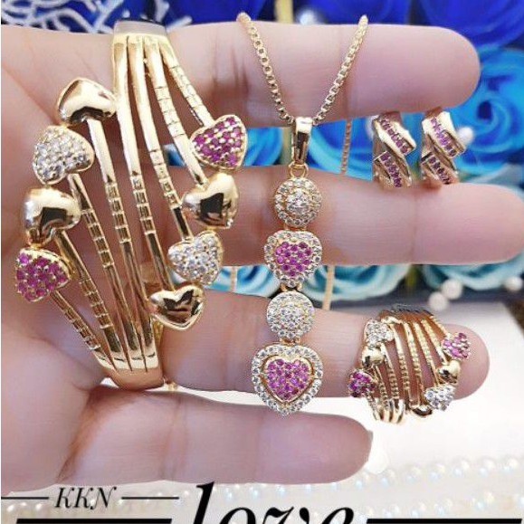 Xuping set perhiasan lapis emas 24k 1207m