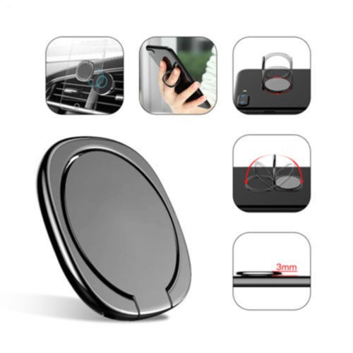 Universal Metal Holder Car Mount 360° Finger Ring Desk Bracket For Cell Phone xiaomi huawei iphone