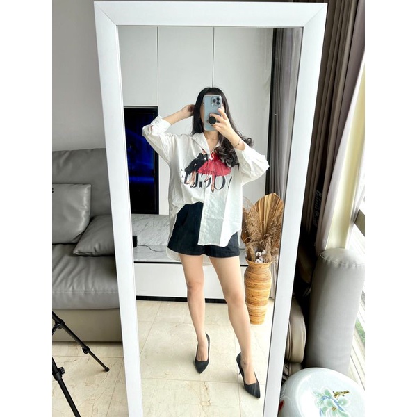 KEMEJA GAMBAR WANITA MV-7766-1 IMPORT