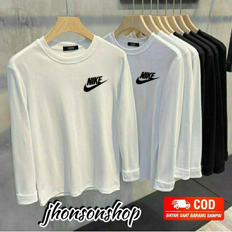 kaos lengan panjang logo N1K€ dewasa.CATTON COMBAT.L.XL.XXL 3XL
