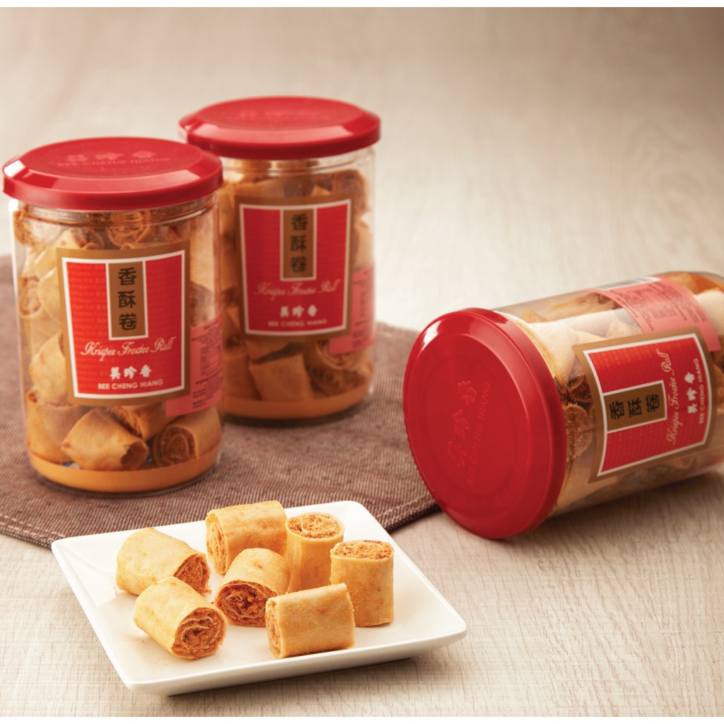 

Bee Cheng Hiang Krispee Frostee Roll Bottle | Lumpia Abon Babi Botol 165 gram