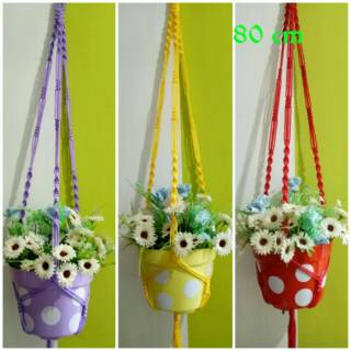  Pot  polkadot set tali pot gantung Shopee  Indonesia