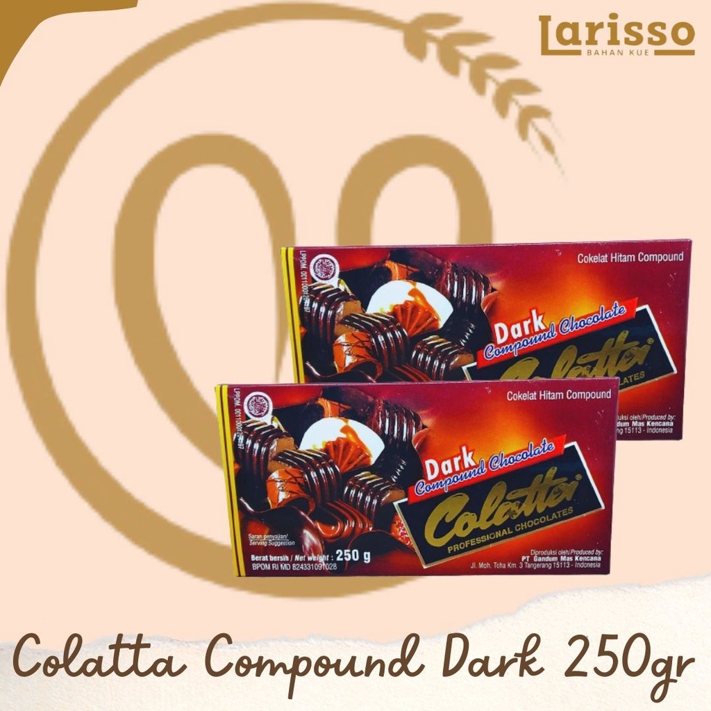 

COLATTA COMPOUND DARK CHOCOLATE 250GR