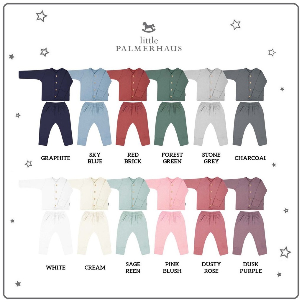 Little Palmerhaus Button Tee Set Long Sleeve