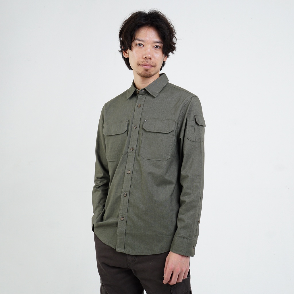 Kemeja MGEE Original Outdoor Lengan Panjang Gordon 057 Olive