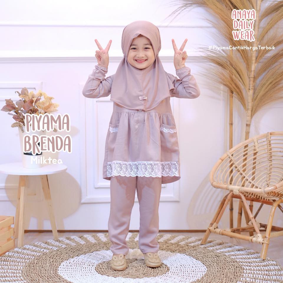 Piyama anak dan ibu BRENDA by ANAYA DAILYWEAR