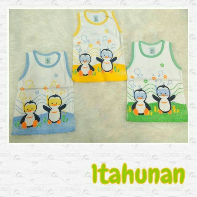 Kaos singlet anak Pinguin