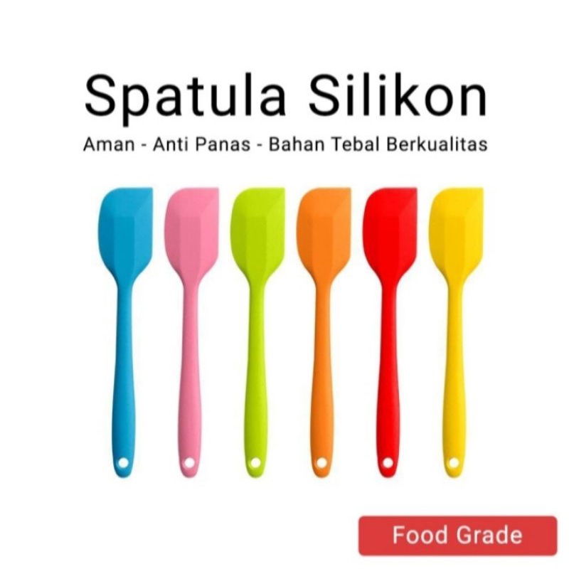 spatula sutil silikon tahan panas food grade