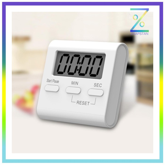 VAHIGCY Timer Masak Dapur Countdown Digital Alarm Clock - T10 - White