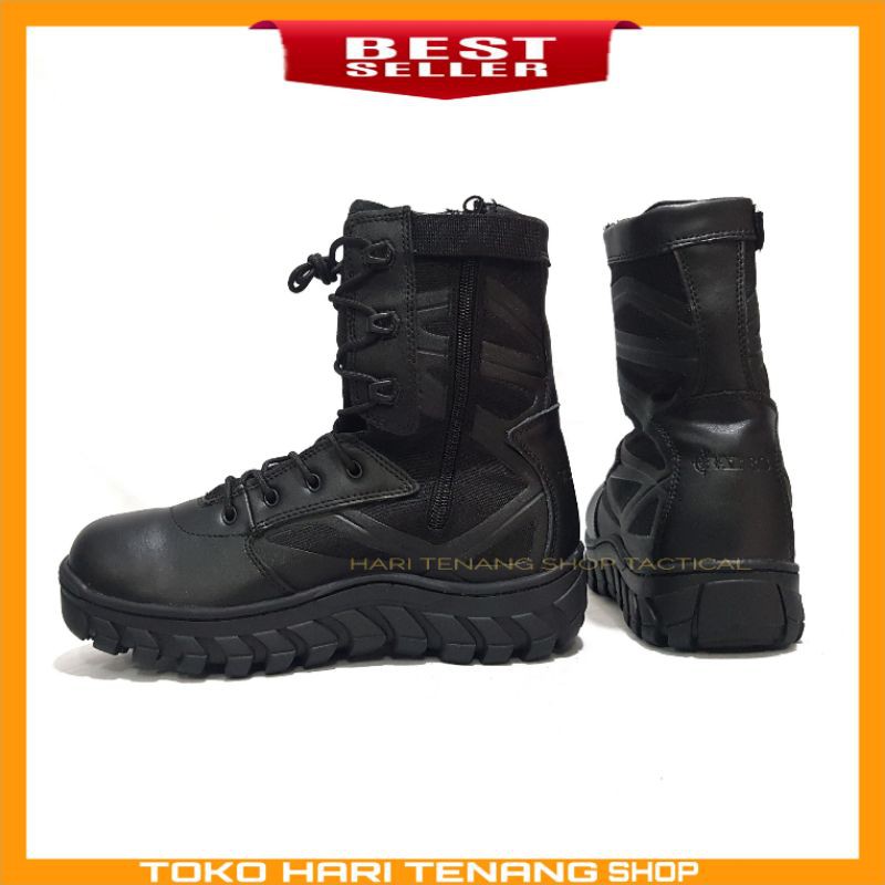 BATES Sepatu tactical original boots pria wanita PdL / Boots tactical military bates bahan kulit anti air