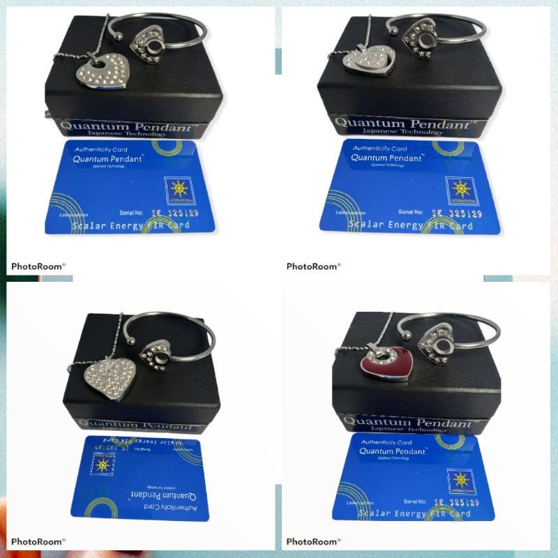 SATU SET KALUNG QUANTUK PENDANT LOVE+GELANG BIO MAGNETIC LOVE PERMATA TERBARU BISA COD✅