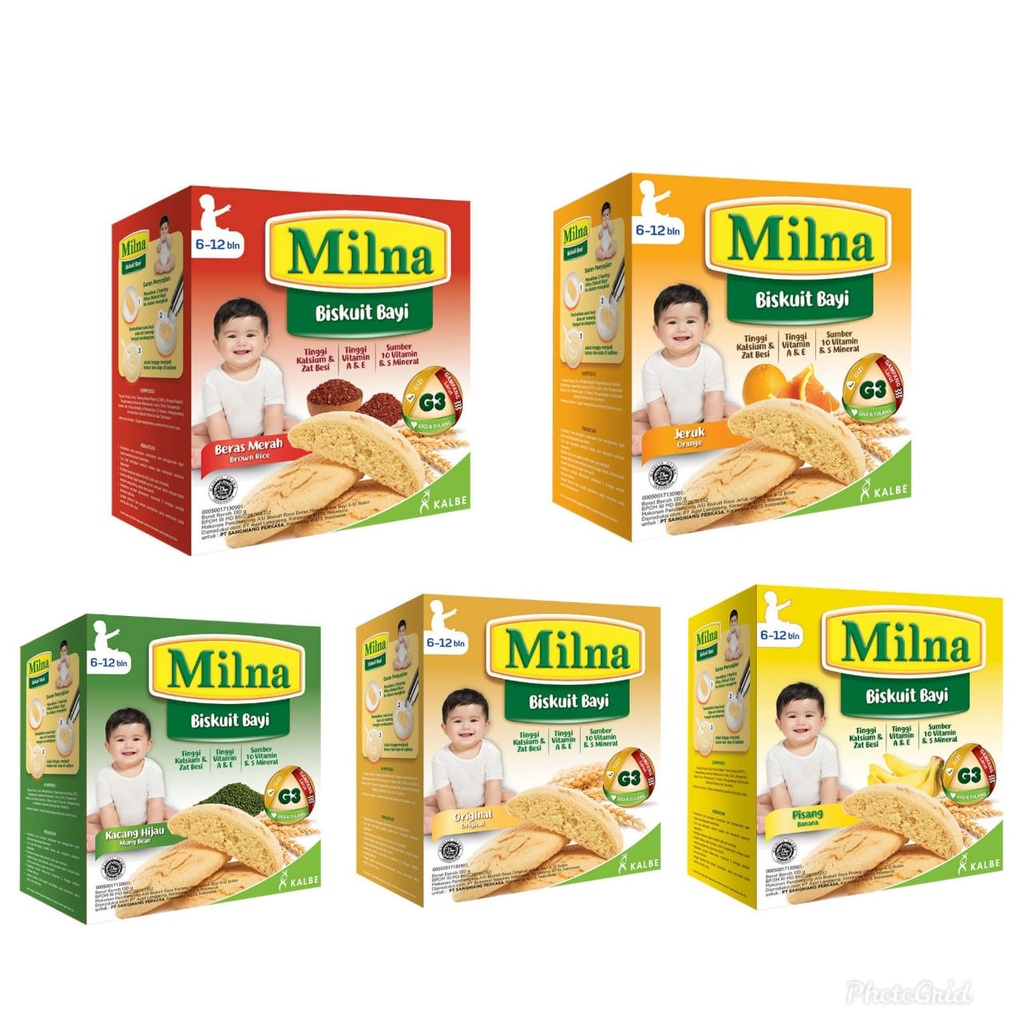 Milna Baby Biscuit / Biskuit Bayi 110 Gr Full / biskuit bayi milna/ Untuk 6 Bulan +