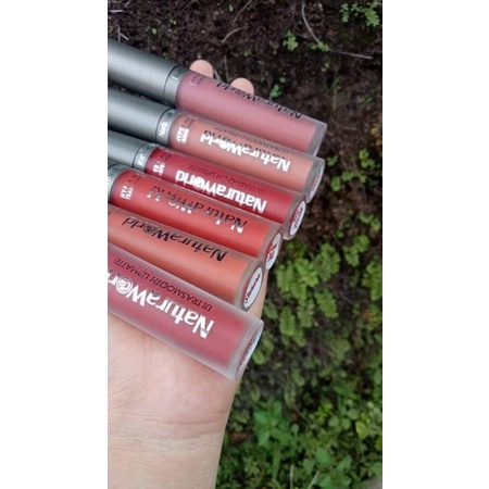 Lipstik Natura World Lipmatte Hypermatte Transferproof Naturaworld Lipstick Long lasting Tahan Lama