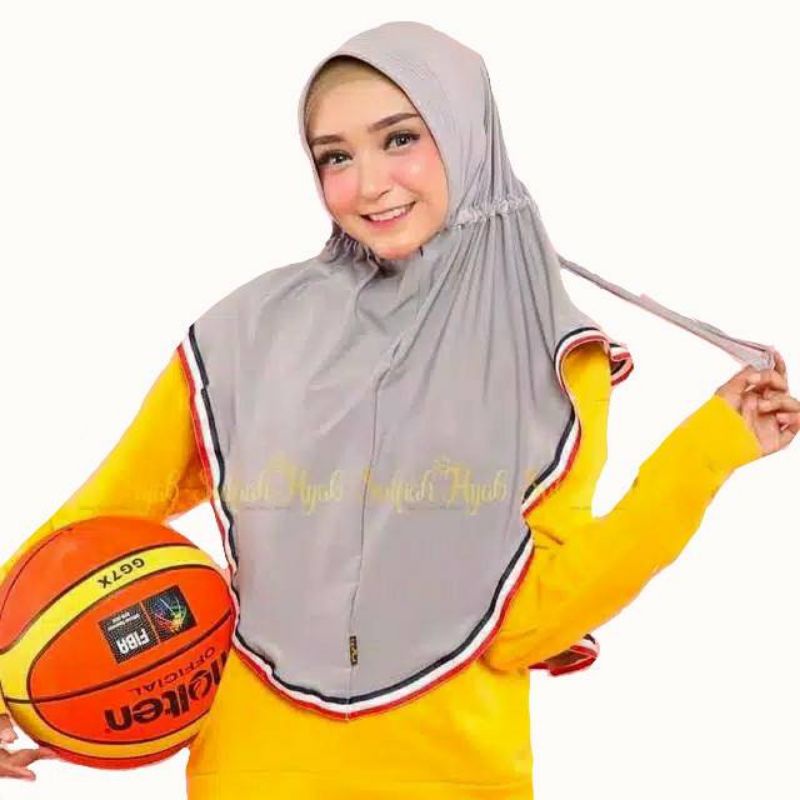 paket 100ribu 8pcs hijab bergo hamidah M jersy premium