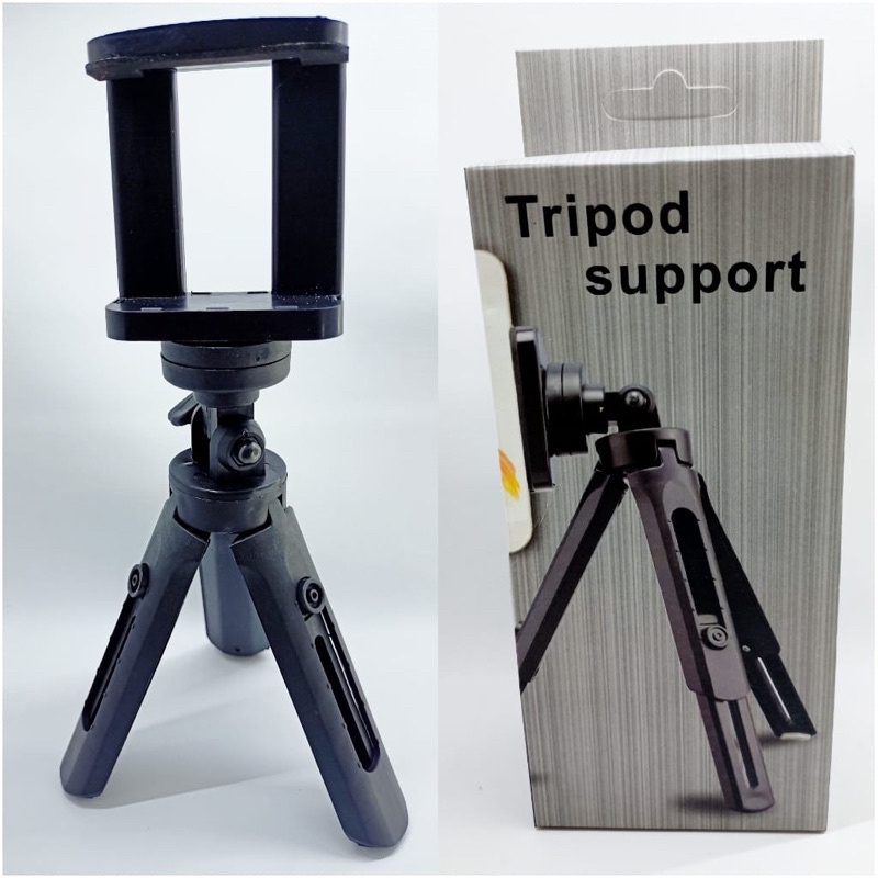 BOS - Tripod Support Mini Phone Extendable + Holder U Penyangga Handphone HD30 HD-30