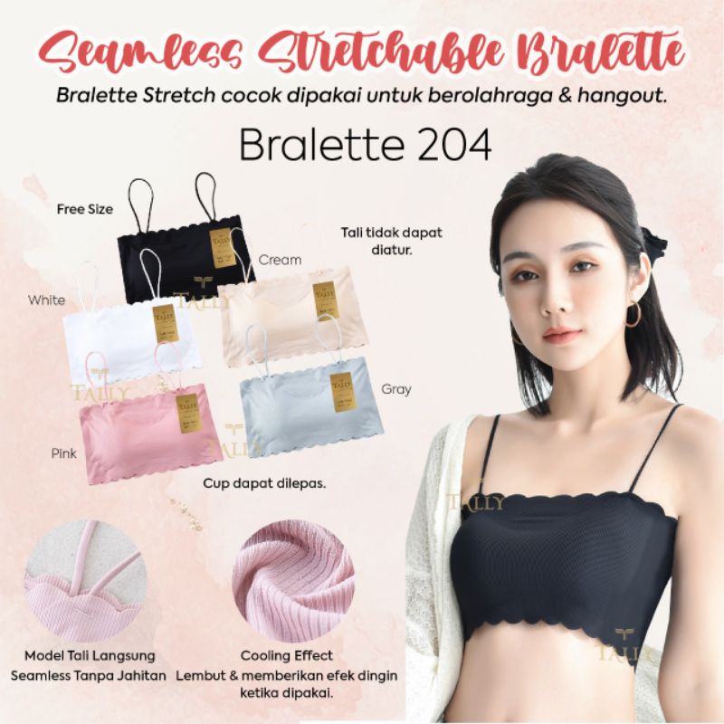 BRA KEMBEN TALLY 204 BRALETTE CUP BUSA LEPAS PASANG - BUNGALILY